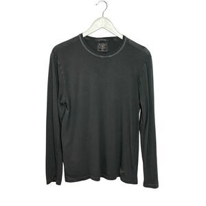Abercrombie & Fitch charcoal gray garment dyed long sleeve shirt - M
